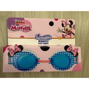 Swim Goggles and float Minnie Disney Kids Soft Silicone Strap Latex Free +3 yrs